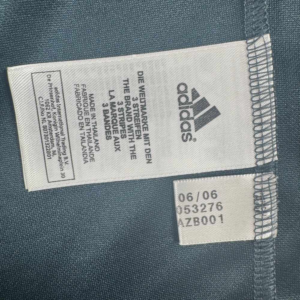 2000年代のadidas洗濯表示タグと商品コードタグの実物資料