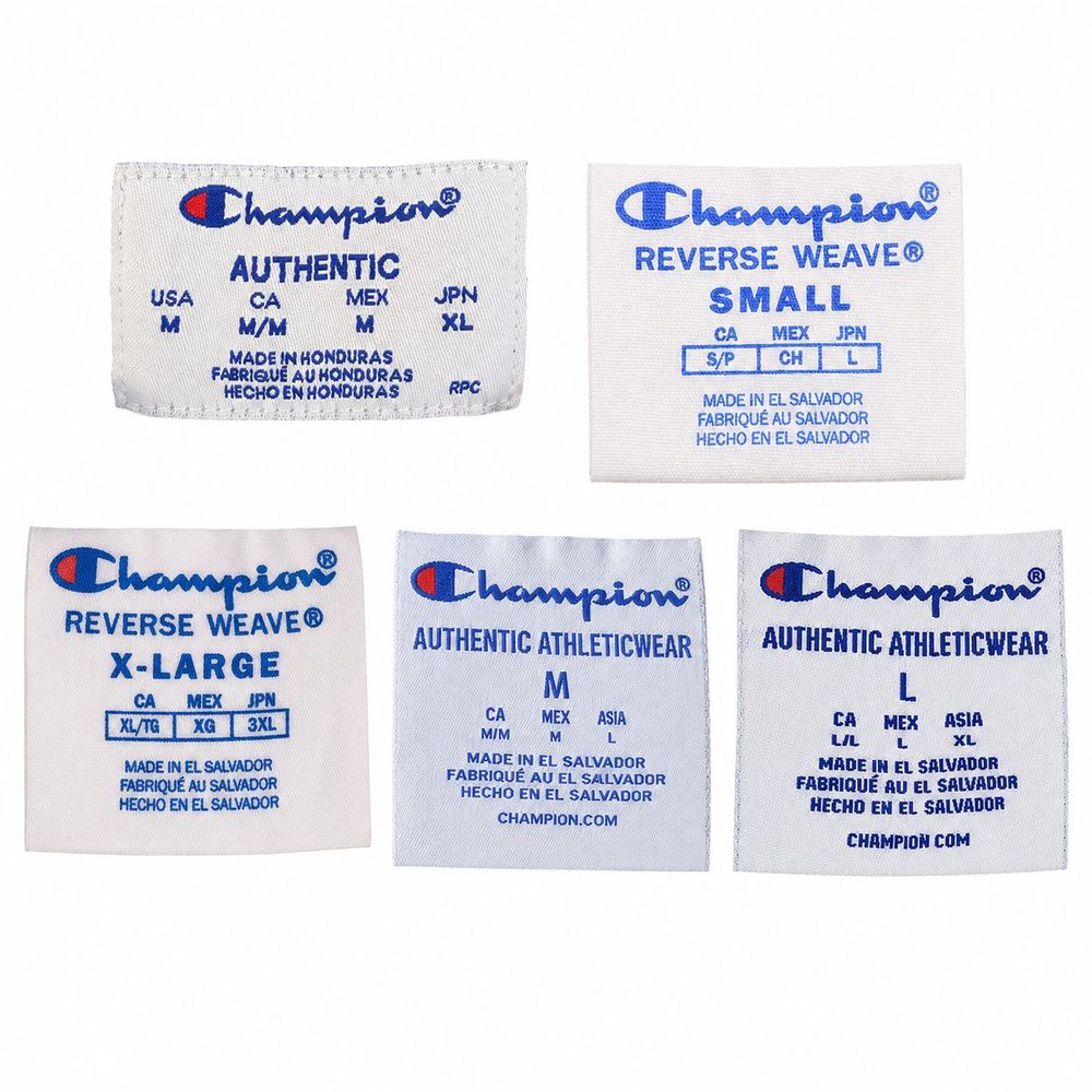 Champion 2000年代タグの文字なし視覚比較