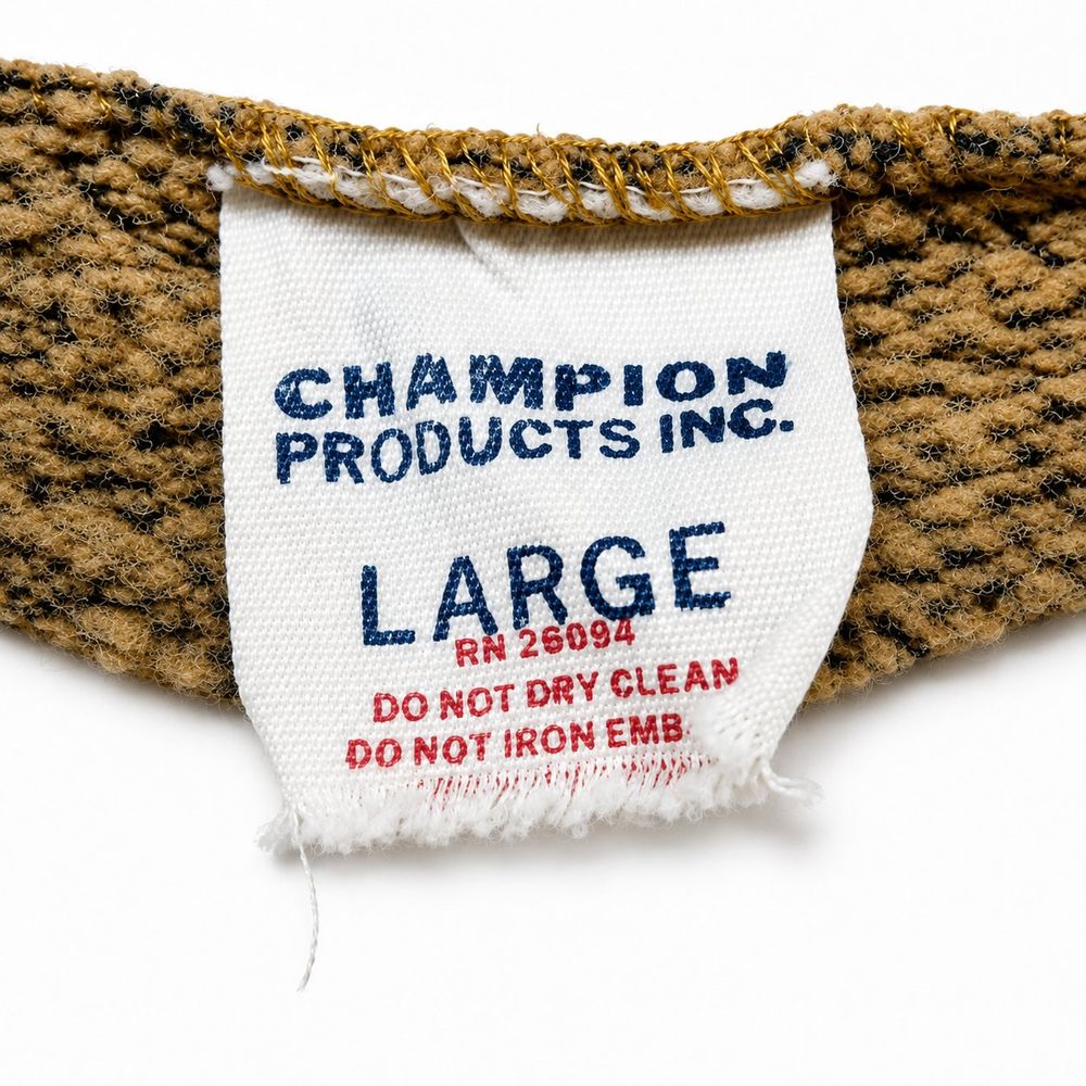 Champion内タグ生産国RN番号実物資料ベースの再構成イメージ