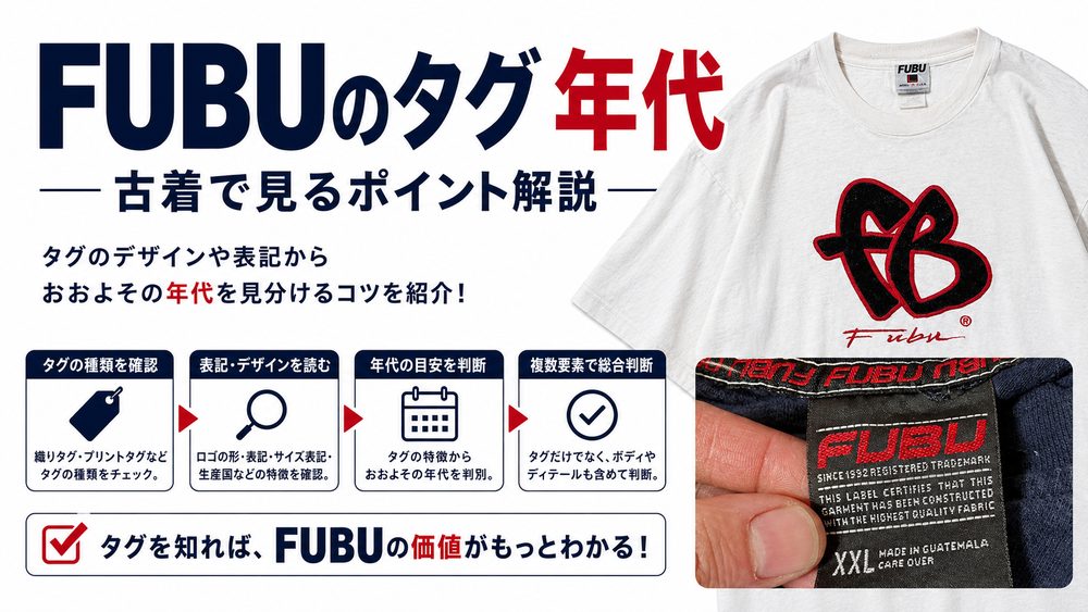FUBUのタグ年代 メインビジュアル