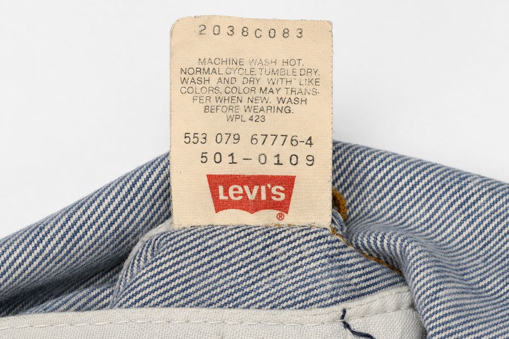 Levi's USA製内タグ実物資料ベースの再構成イメージ
