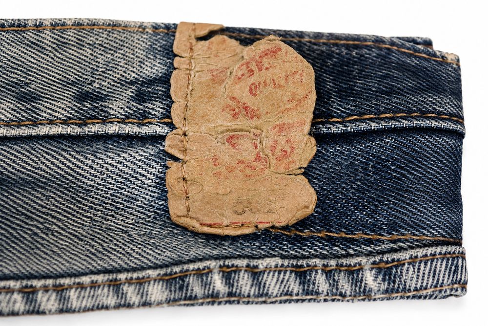 Levi'sパッチ付け替え確認実物資料ベースの再構成イメージ