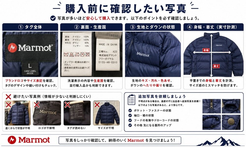 Marmot購入前の確認ポイント