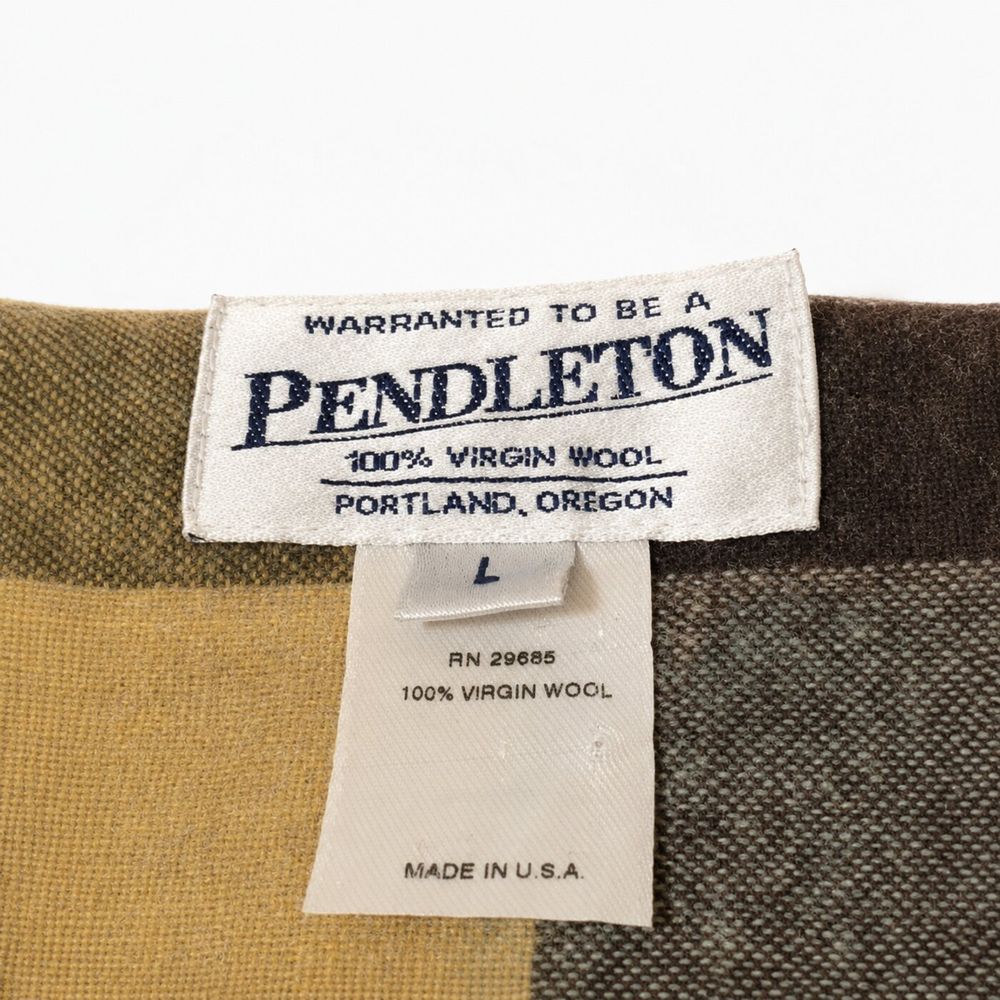 Pendleton Heritage白タグとUSA製ケアタグ