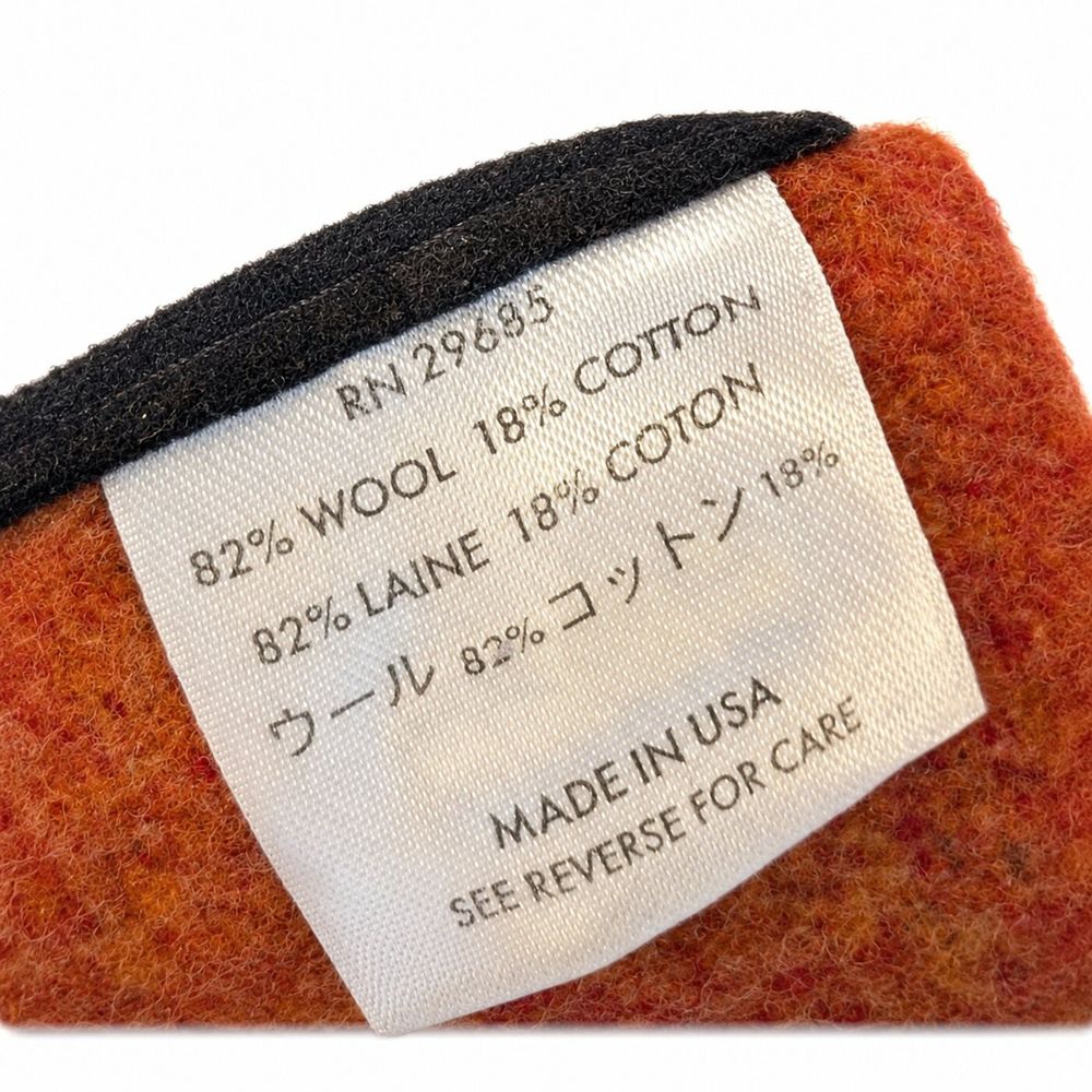 Pendletonブランケットの素材混率・RN・USA製タグ